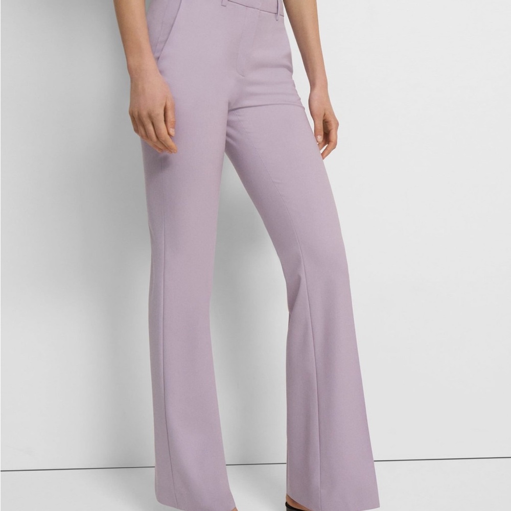 Theory Demitria 2 classic suit pant in Dusty Lilac